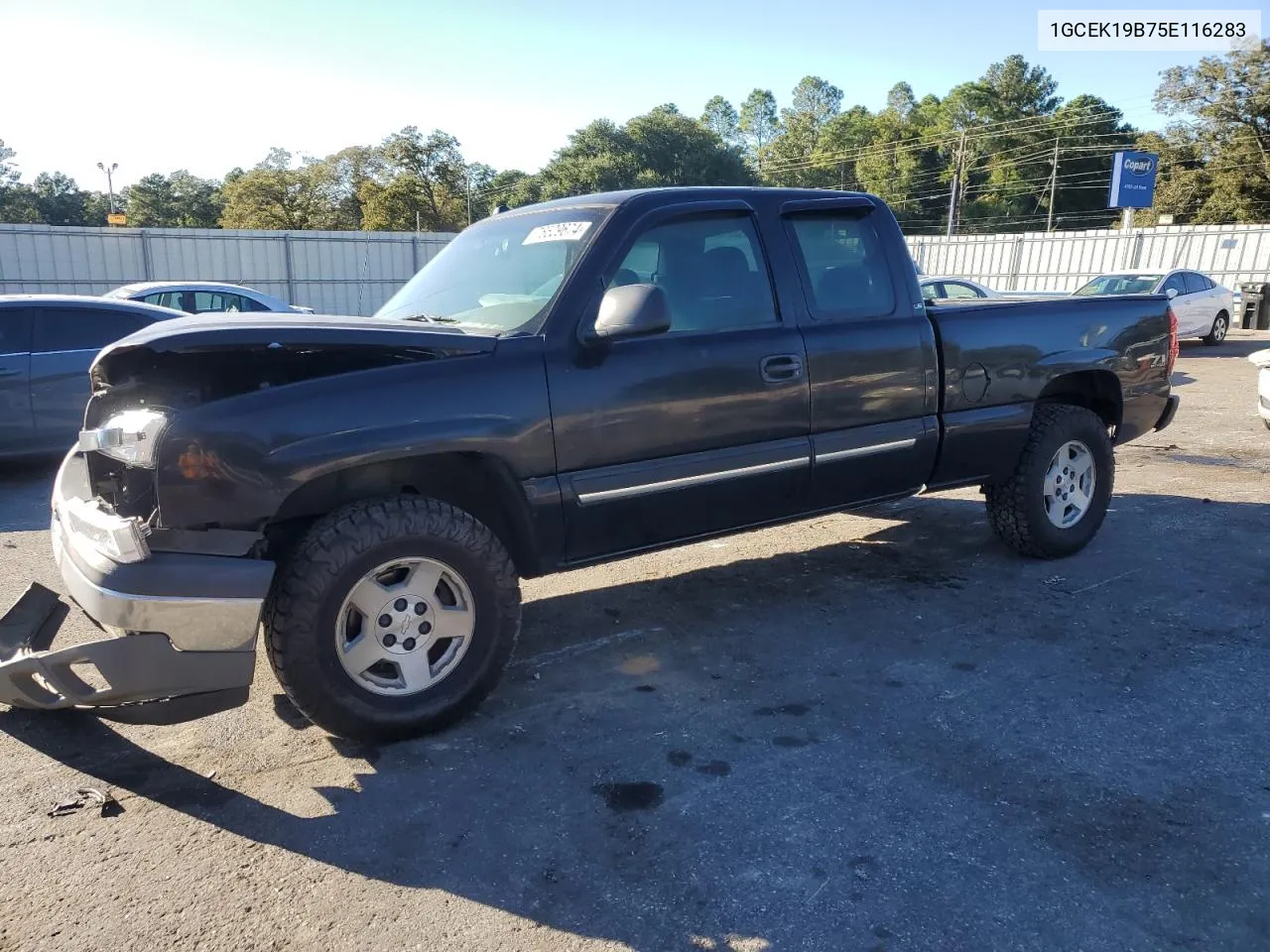 2005 Chevrolet Silverado K1500 VIN: 1GCEK19B75E116283 Lot: 76529674