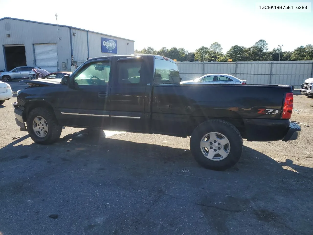 2005 Chevrolet Silverado K1500 VIN: 1GCEK19B75E116283 Lot: 76529674