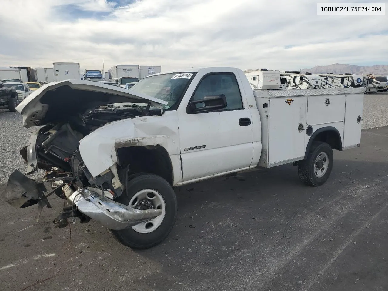 2005 Chevrolet Silverado C2500 Heavy Duty VIN: 1GBHC24U75E244004 Lot: 77148004