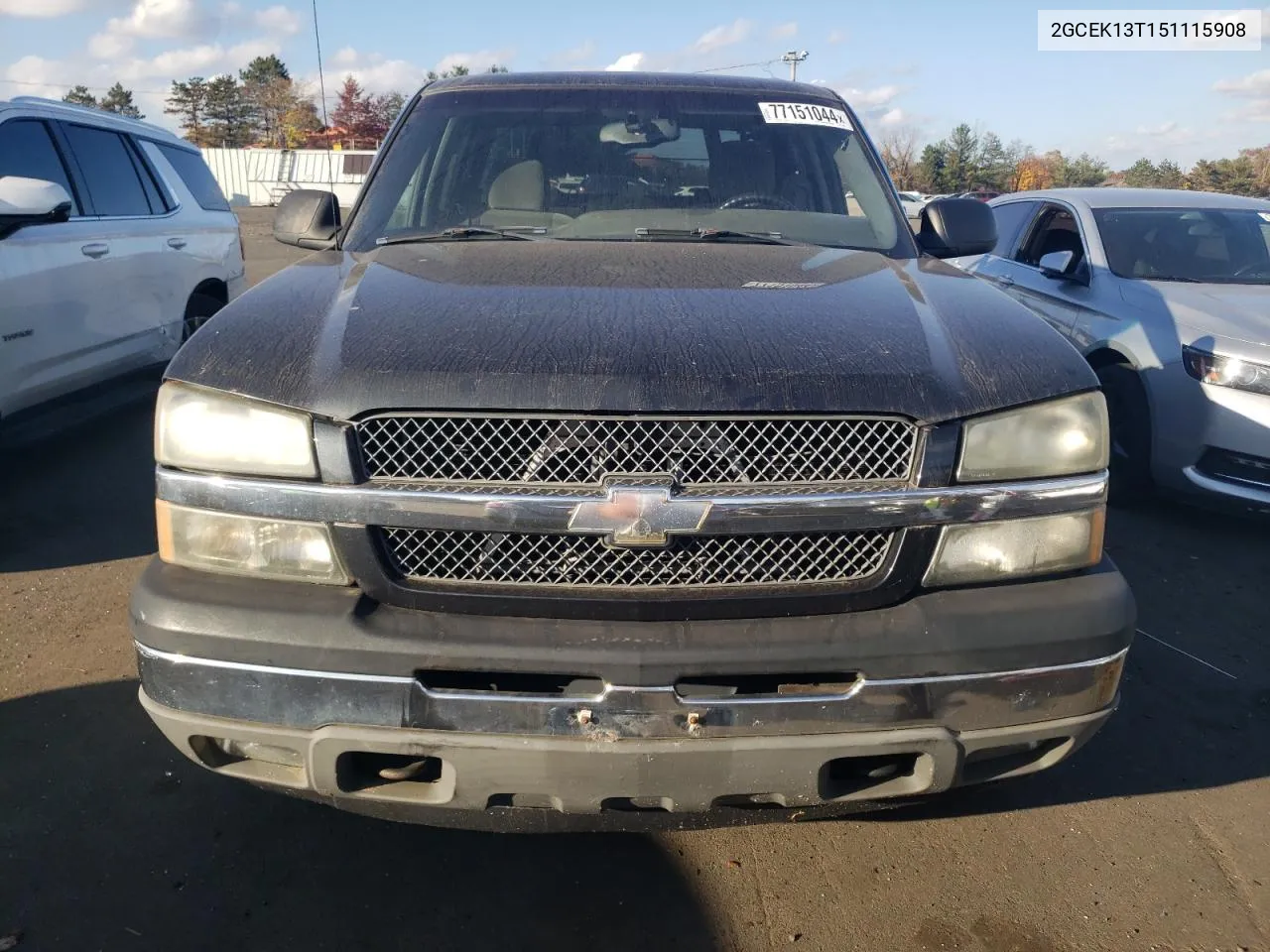 2005 Chevrolet Silverado K1500 VIN: 2GCEK13T151115908 Lot: 77151044