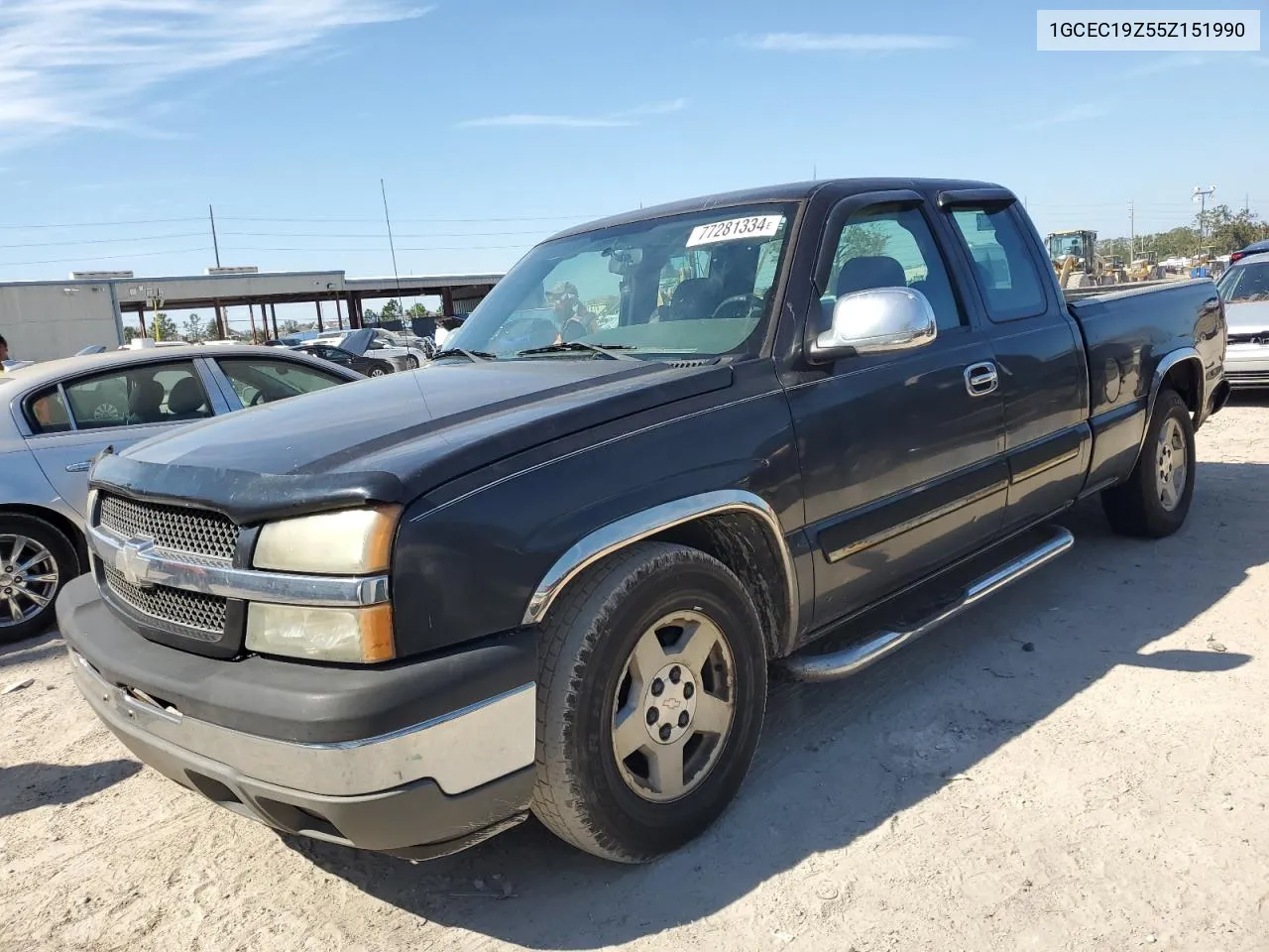 2005 Chevrolet Silverado C1500 VIN: 1GCEC19Z55Z151990 Lot: 77281334