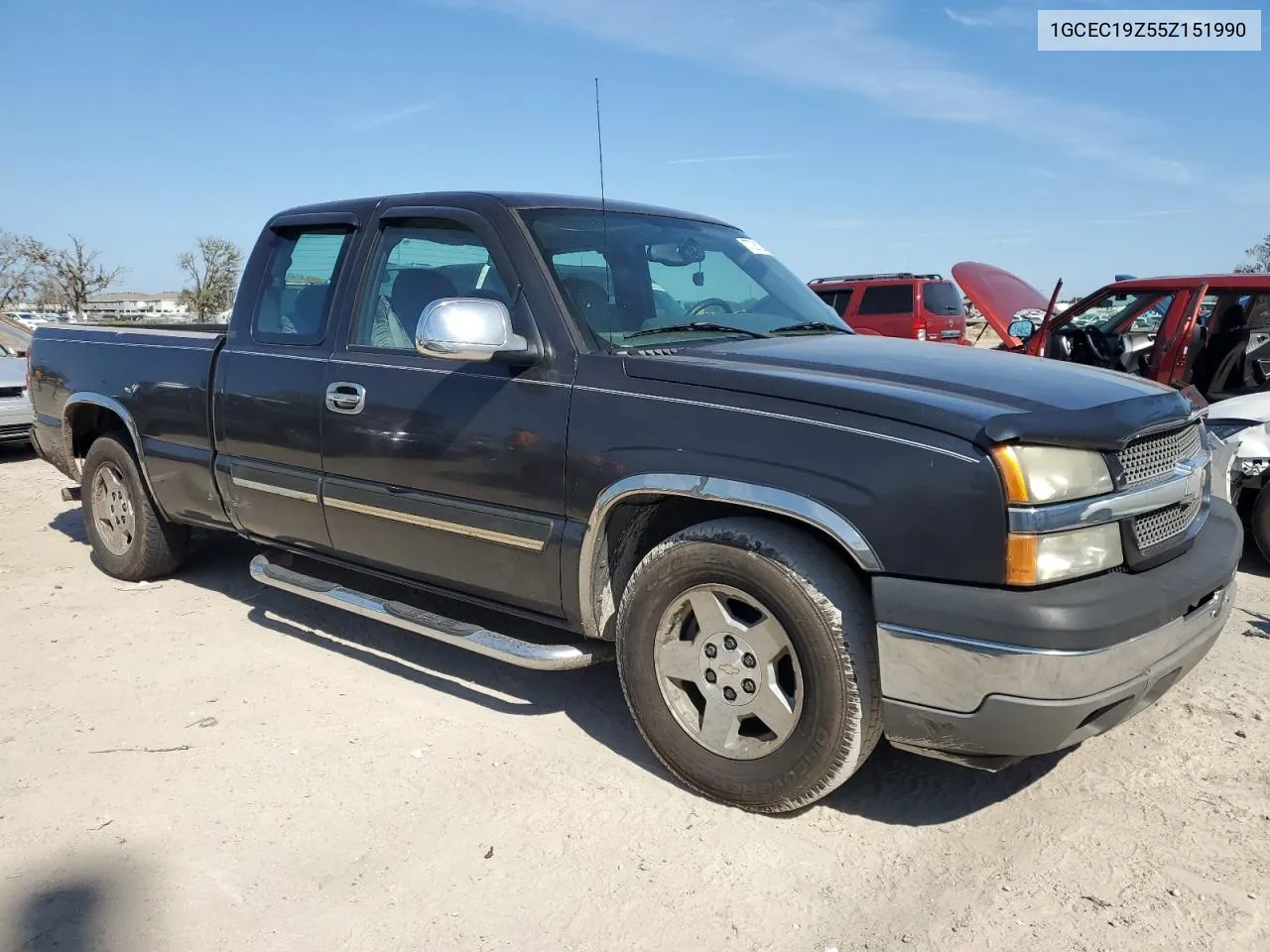 2005 Chevrolet Silverado C1500 VIN: 1GCEC19Z55Z151990 Lot: 77281334