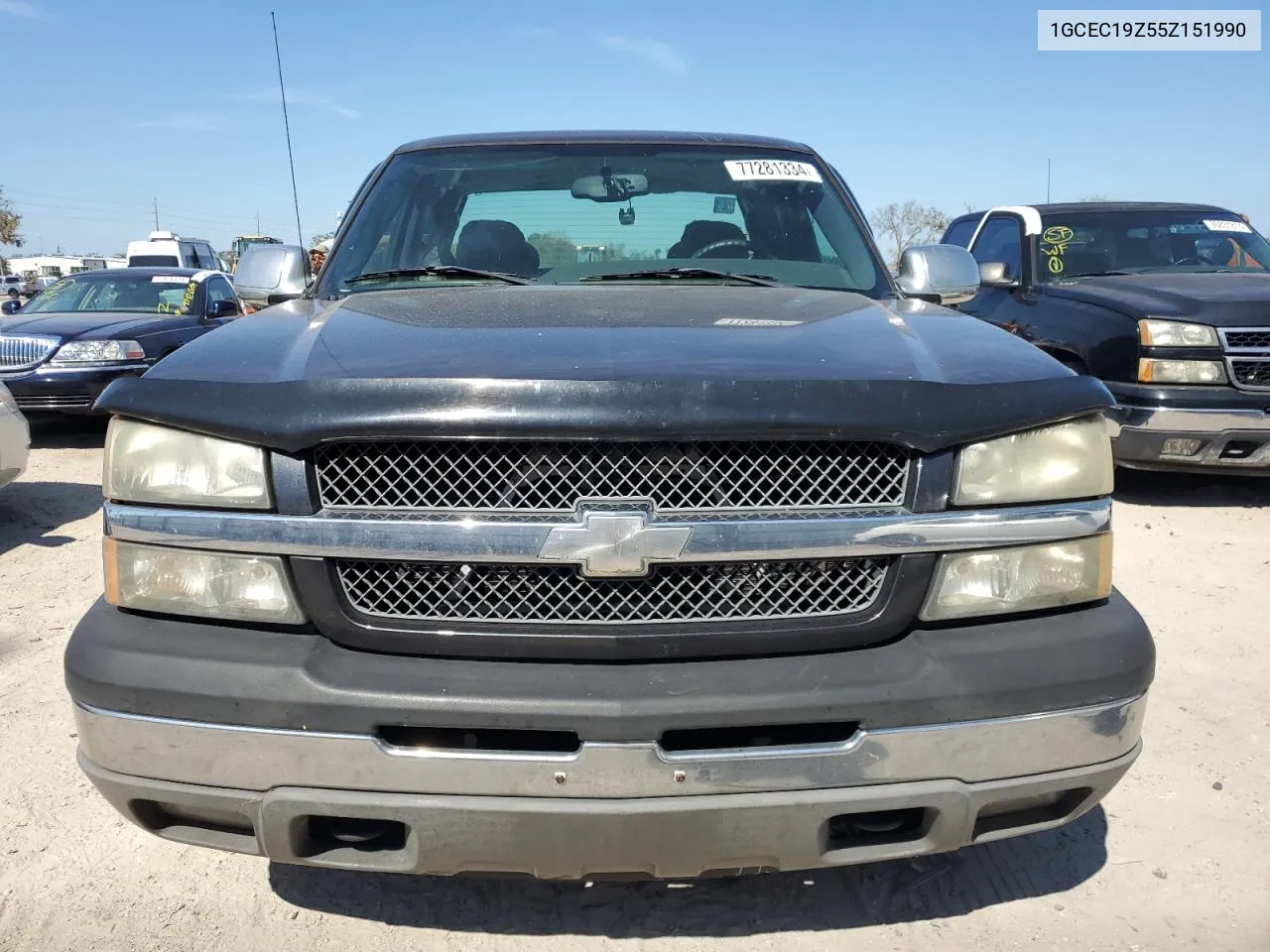 2005 Chevrolet Silverado C1500 VIN: 1GCEC19Z55Z151990 Lot: 77281334