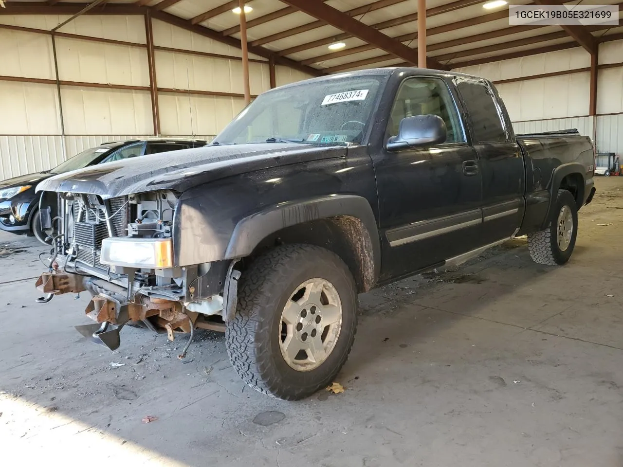 2005 Chevrolet Silverado K1500 VIN: 1GCEK19B05E321699 Lot: 77468374