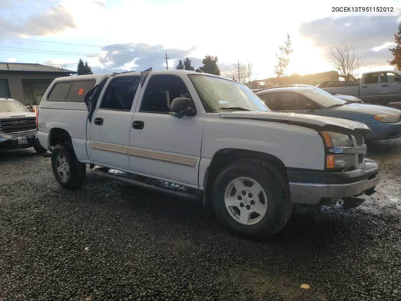 2005 Chevrolet Silverado K1500 VIN: 2GCEK13T951152012 Lot: 77617034