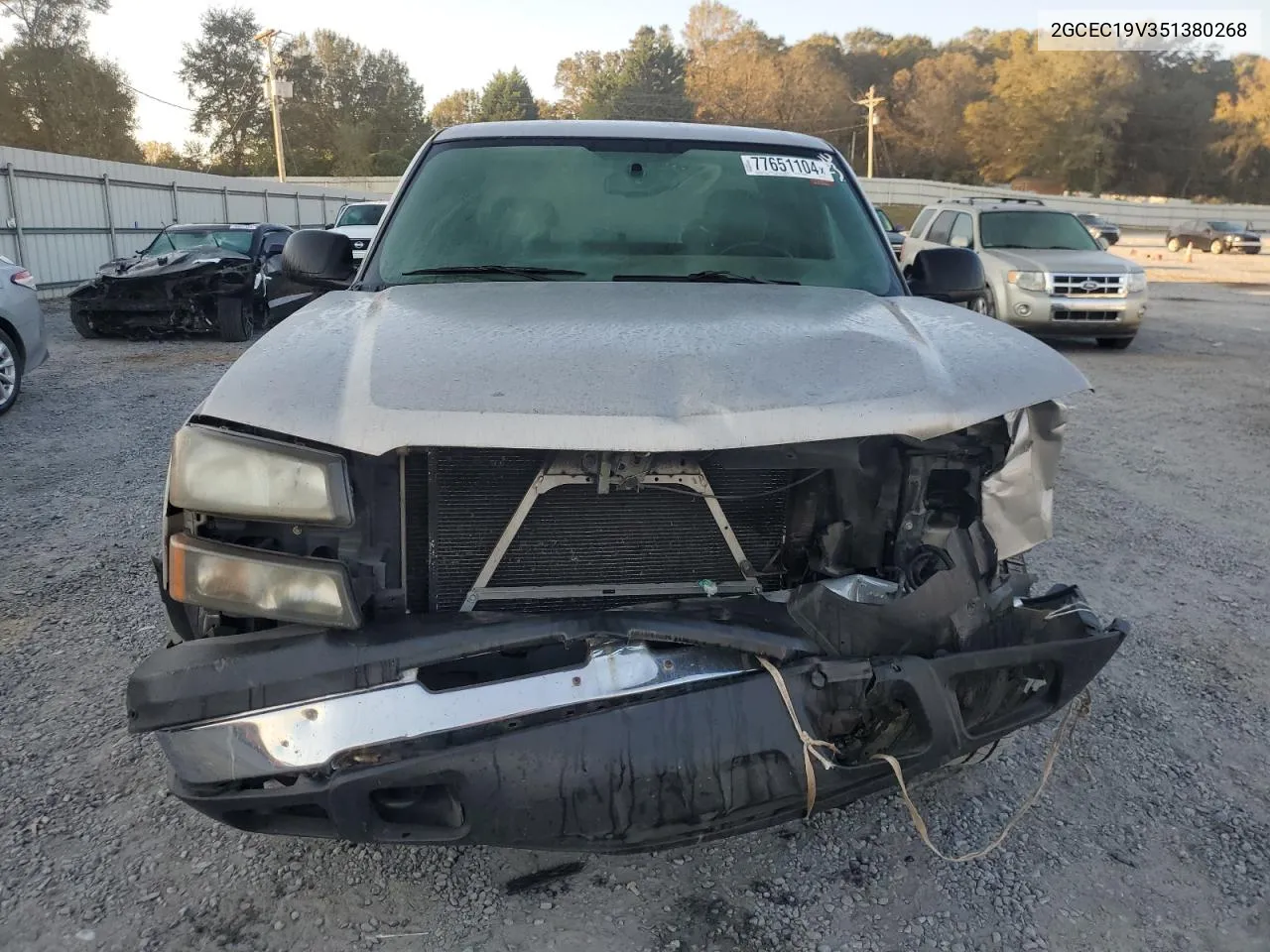 2005 Chevrolet Silverado C1500 VIN: 2GCEC19V351380268 Lot: 77651104