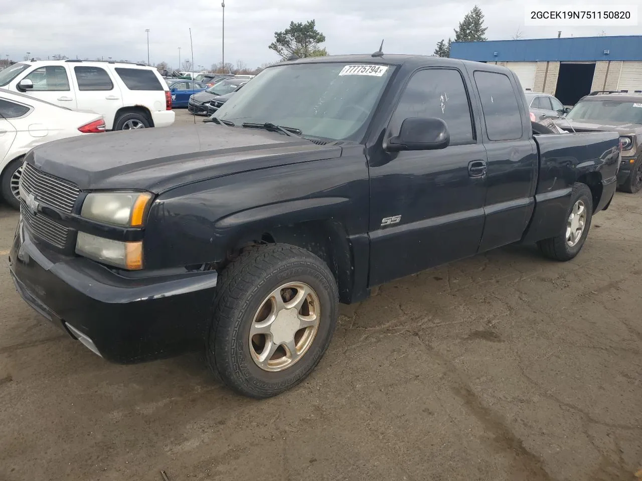 2005 Chevrolet Silverado Ss VIN: 2GCEK19N751150820 Lot: 77775794