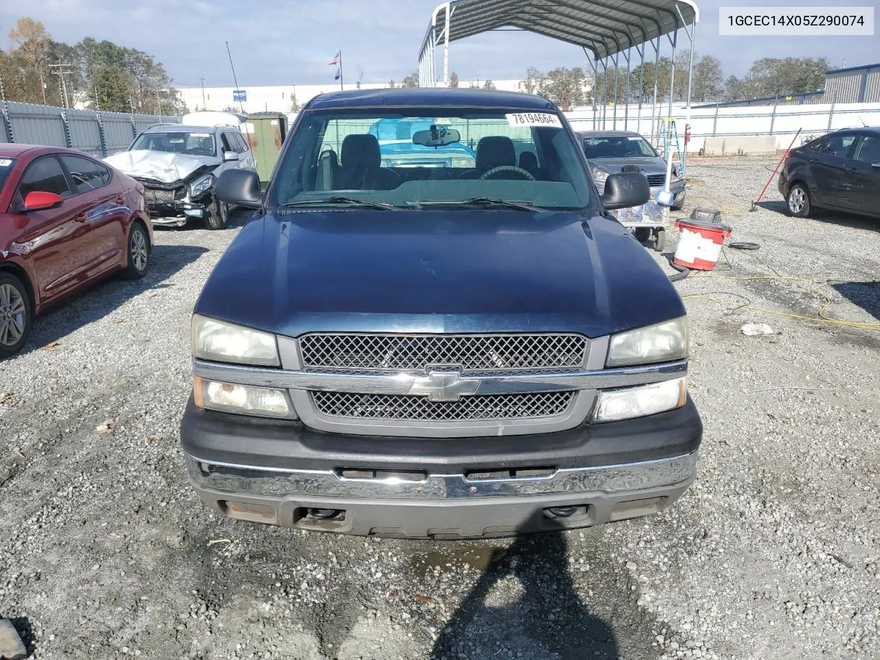 2005 Chevrolet Silverado C1500 VIN: 1GCEC14X05Z290074 Lot: 78194664