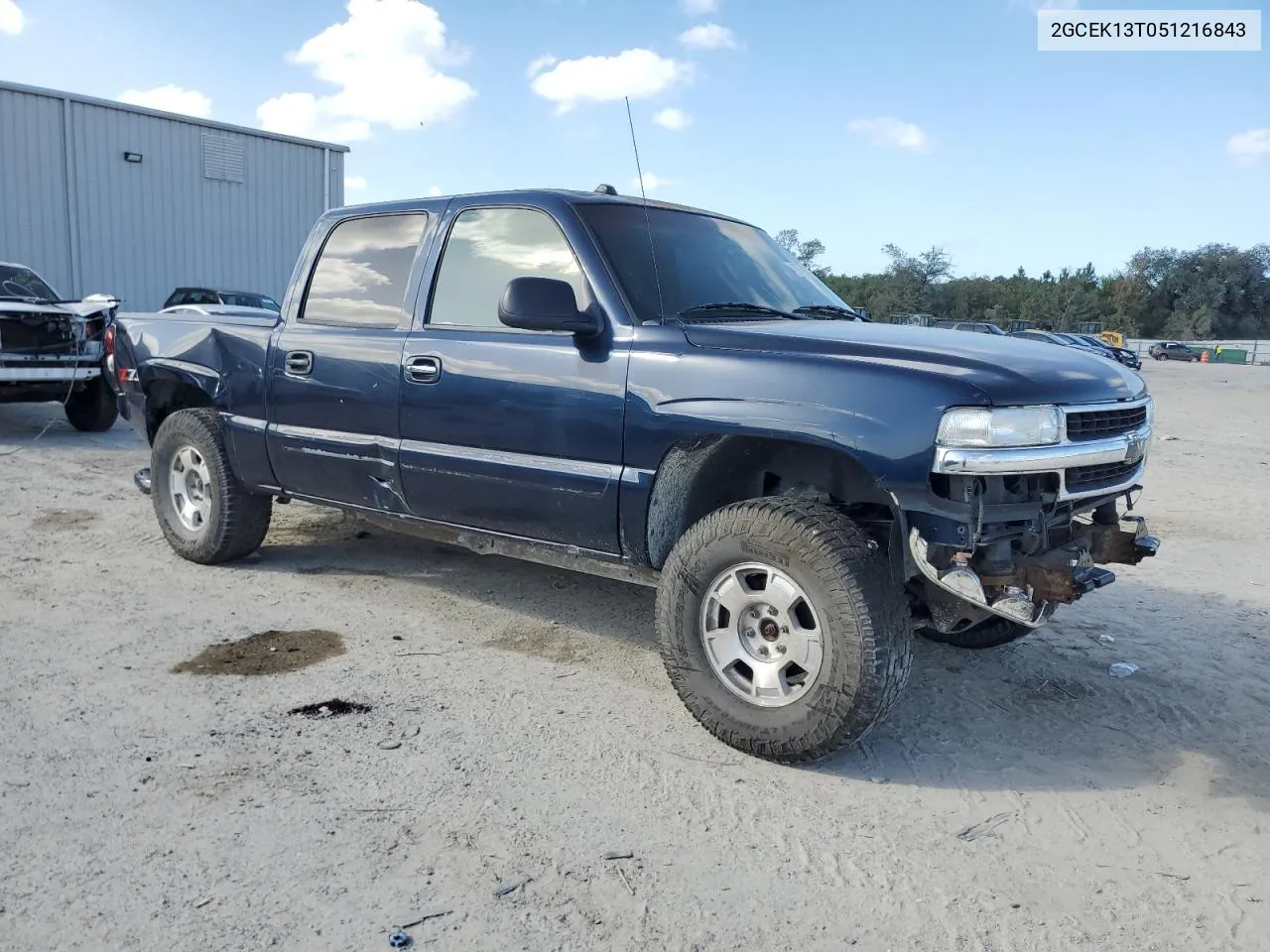 2005 Chevrolet Silverado K1500 VIN: 2GCEK13T051216843 Lot: 78387874