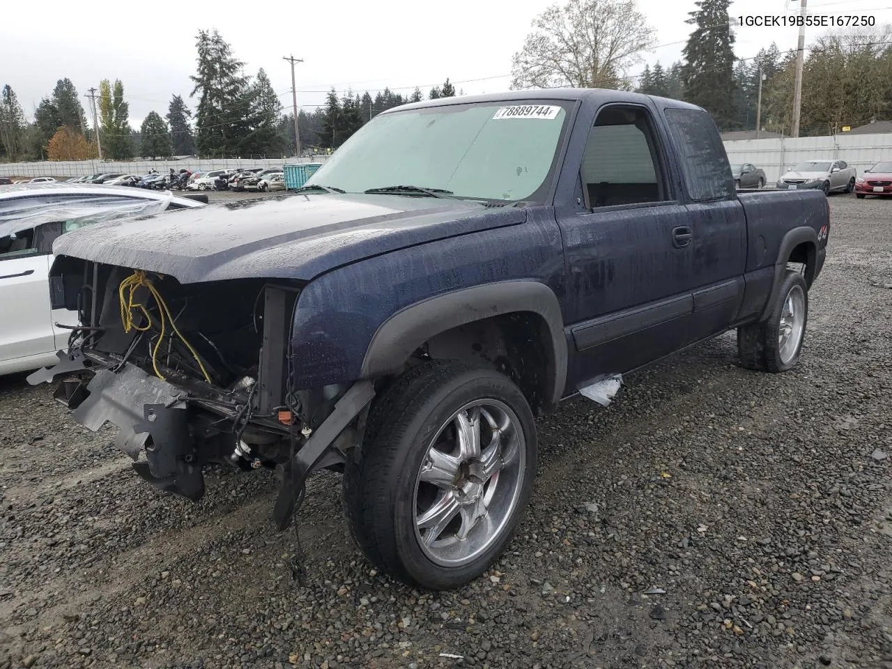 2005 Chevrolet Silverado K1500 VIN: 1GCEK19B55E167250 Lot: 78889744