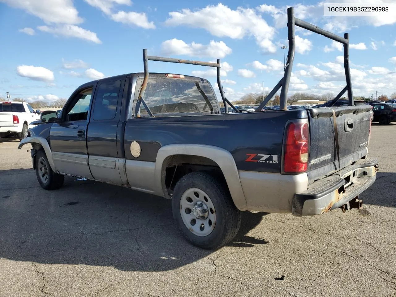 2005 Chevrolet Silverado K1500 VIN: 1GCEK19B35Z290988 Lot: 78996824