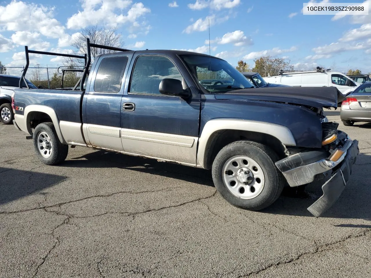 2005 Chevrolet Silverado K1500 VIN: 1GCEK19B35Z290988 Lot: 78996824