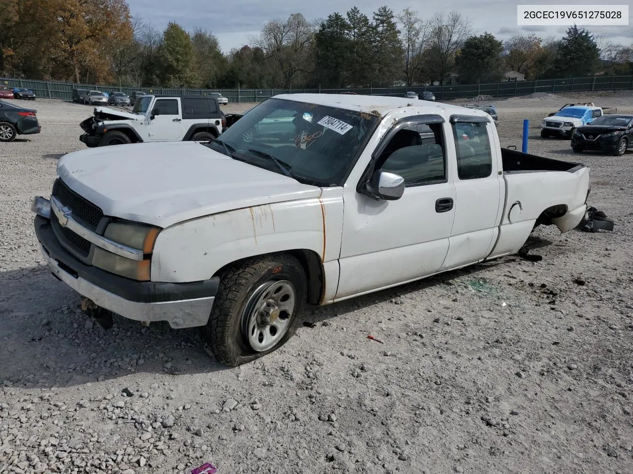 2GCEC19V651275028 2005 Chevrolet Silverado C1500