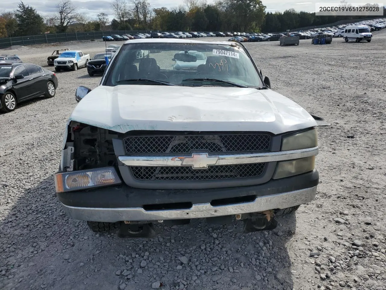 2GCEC19V651275028 2005 Chevrolet Silverado C1500