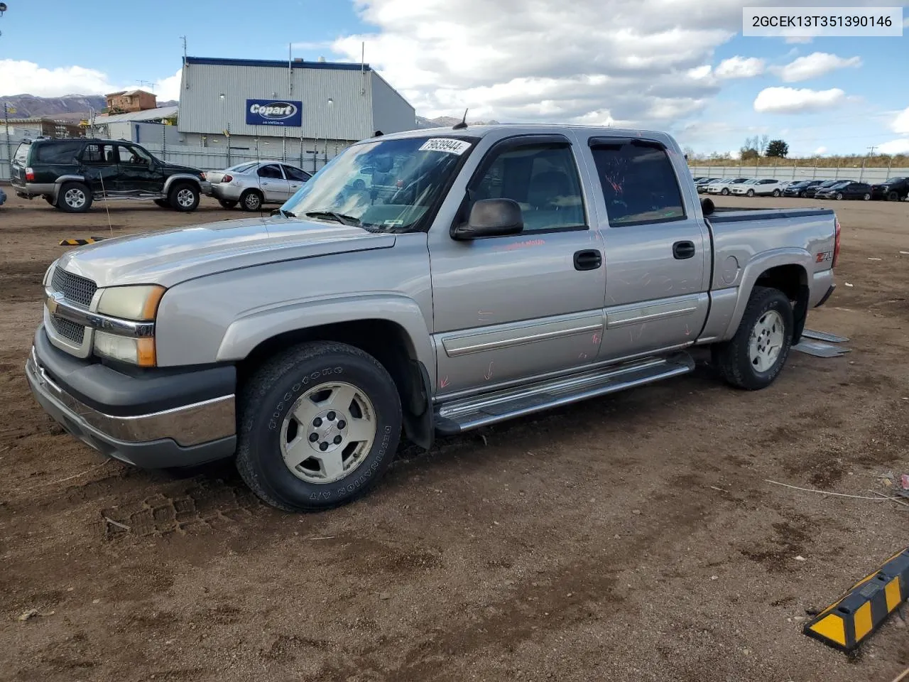 2005 Chevrolet Silverado K1500 VIN: 2GCEK13T351390146 Lot: 79639944