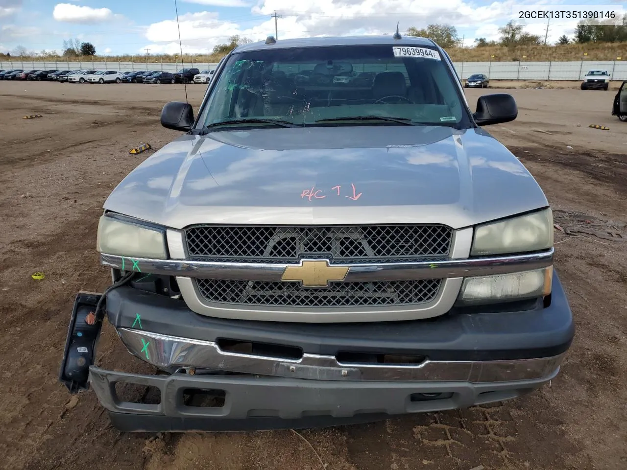 2005 Chevrolet Silverado K1500 VIN: 2GCEK13T351390146 Lot: 79639944