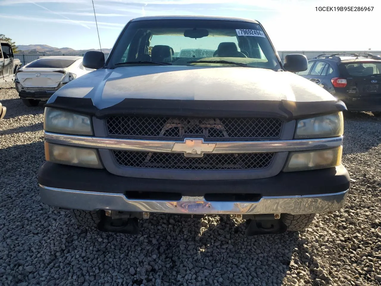 2005 Chevrolet Silverado K1500 VIN: 1GCEK19B95E286967 Lot: 79692494