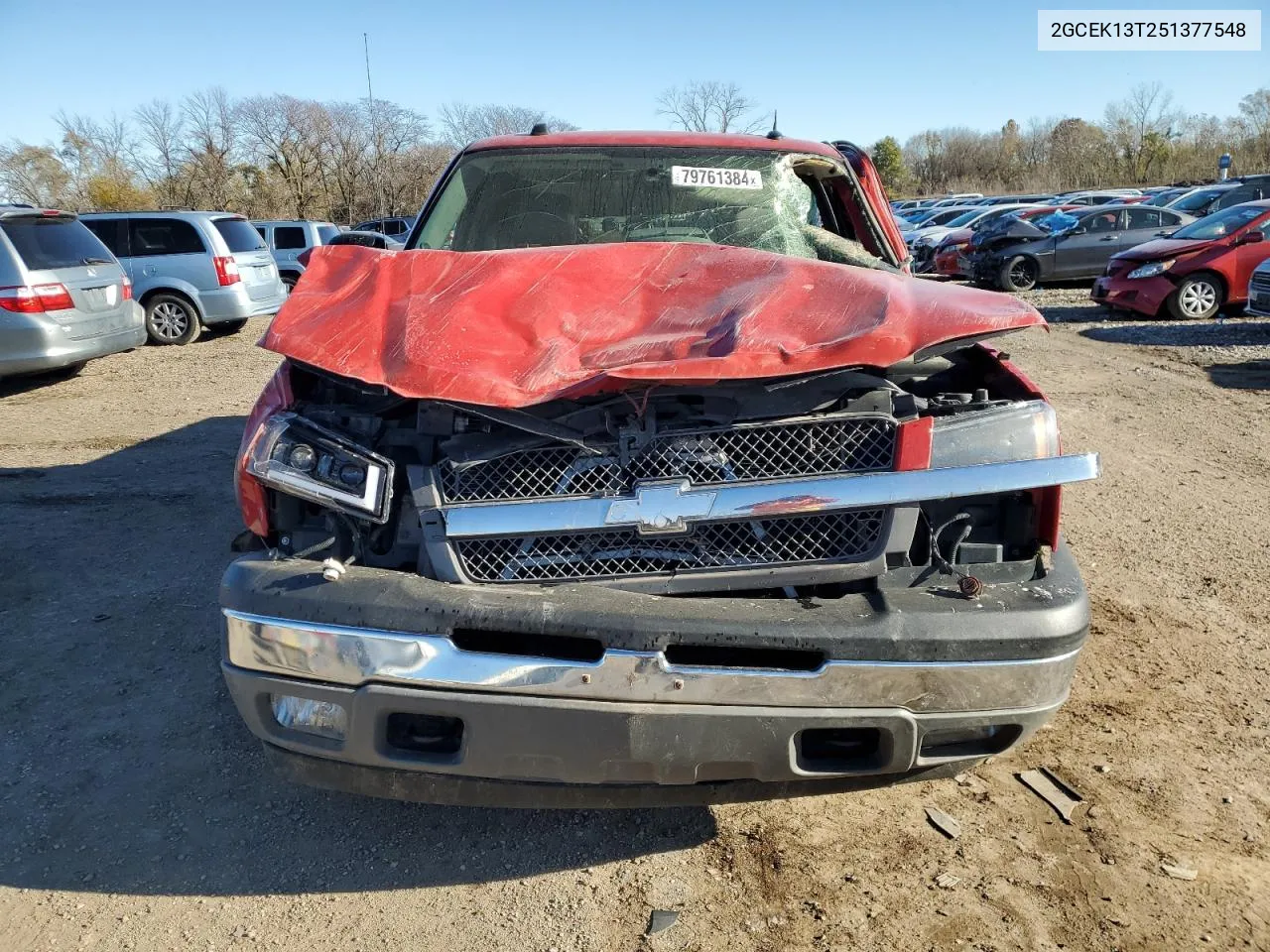 2005 Chevrolet Silverado K1500 VIN: 2GCEK13T251377548 Lot: 79761384