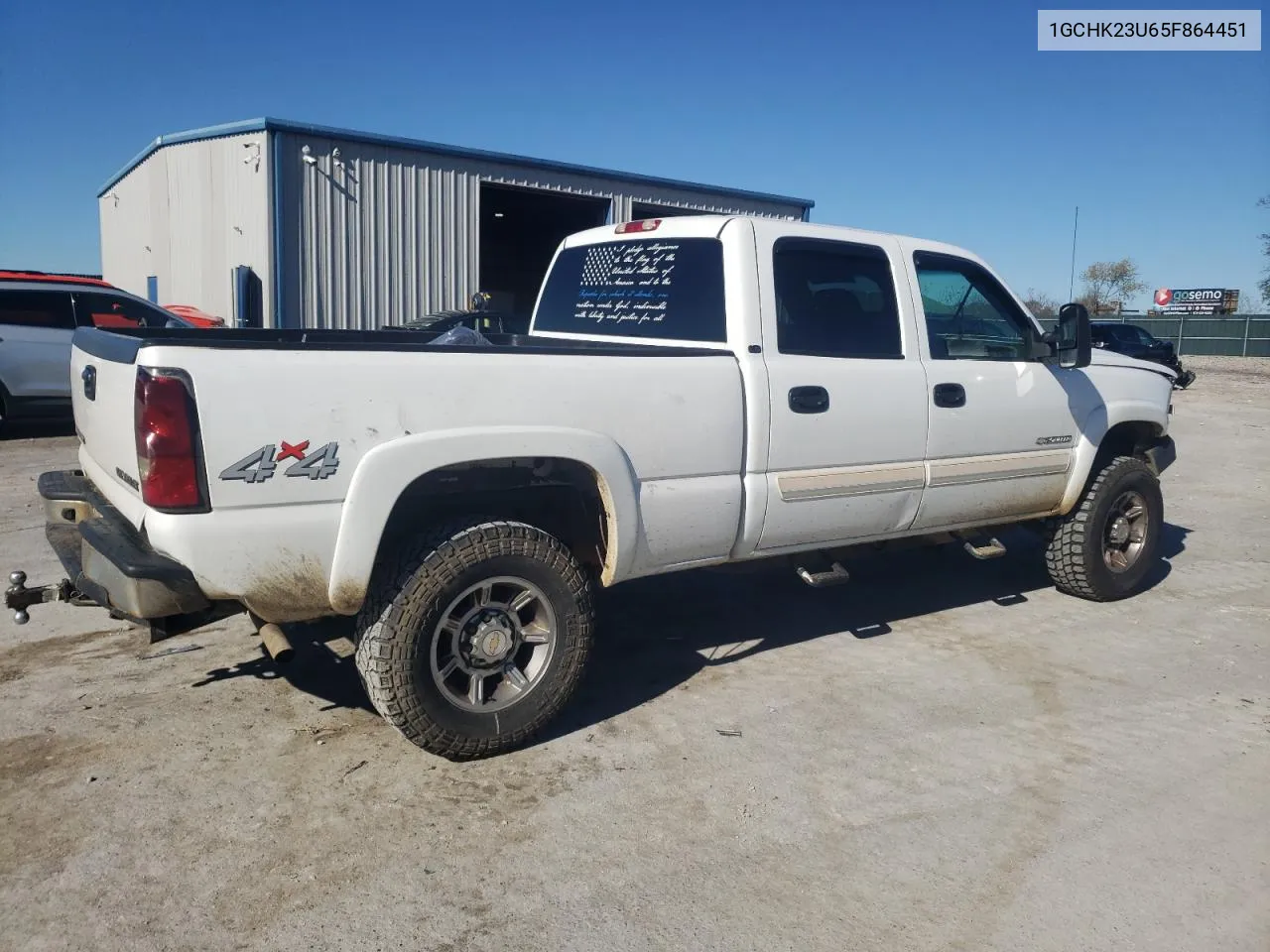 2005 Chevrolet Silverado K2500 Heavy Duty VIN: 1GCHK23U65F864451 Lot: 79935434