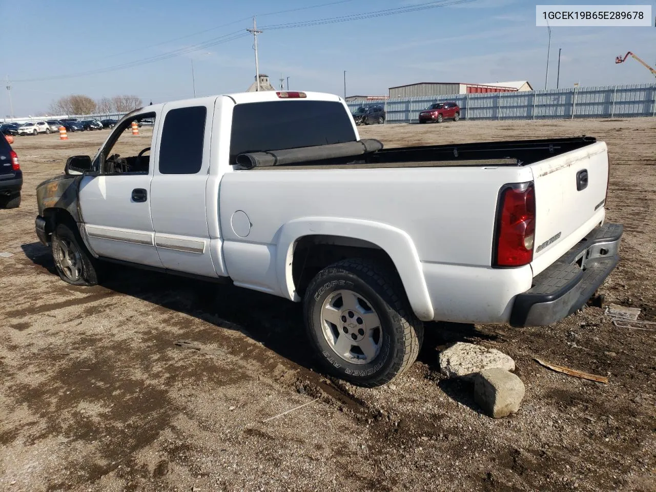 2005 Chevrolet Silverado K1500 VIN: 1GCEK19B65E289678 Lot: 79952694