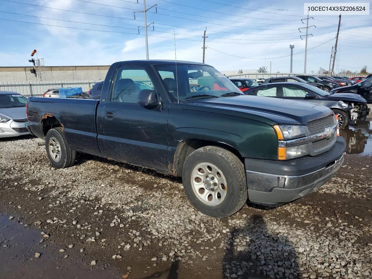 2005 Chevrolet Silverado C1500 VIN: 1GCEC14X35Z206524 Lot: 80122834