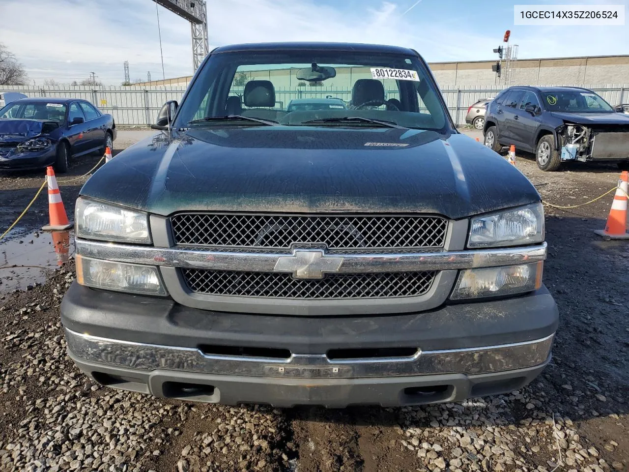 2005 Chevrolet Silverado C1500 VIN: 1GCEC14X35Z206524 Lot: 80122834