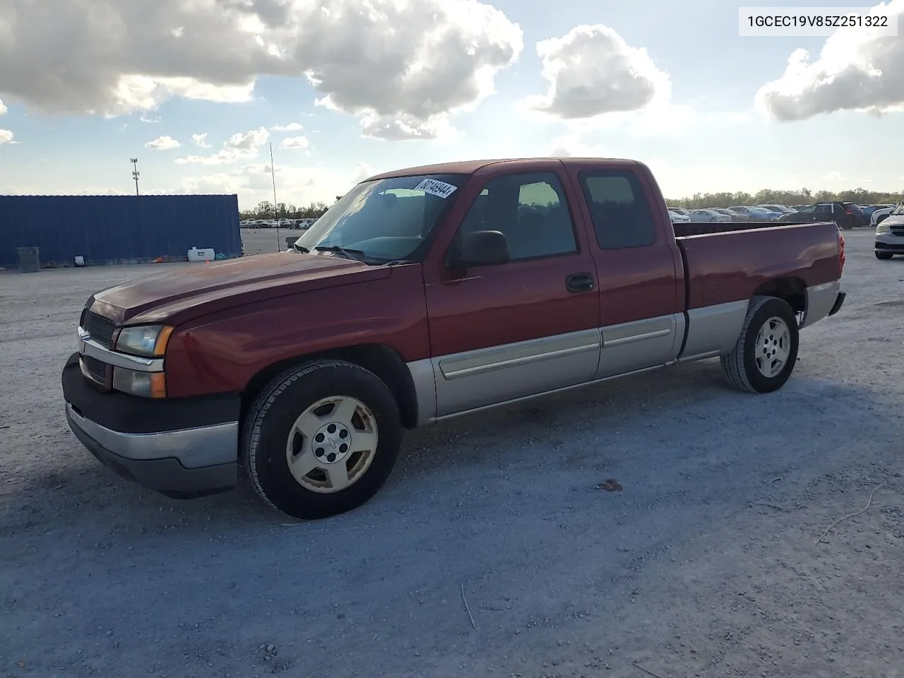 2005 Chevrolet Silverado C1500 VIN: 1GCEC19V85Z251322 Lot: 80146944