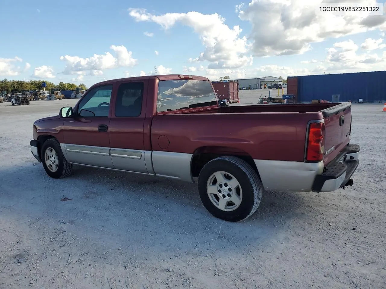 2005 Chevrolet Silverado C1500 VIN: 1GCEC19V85Z251322 Lot: 80146944