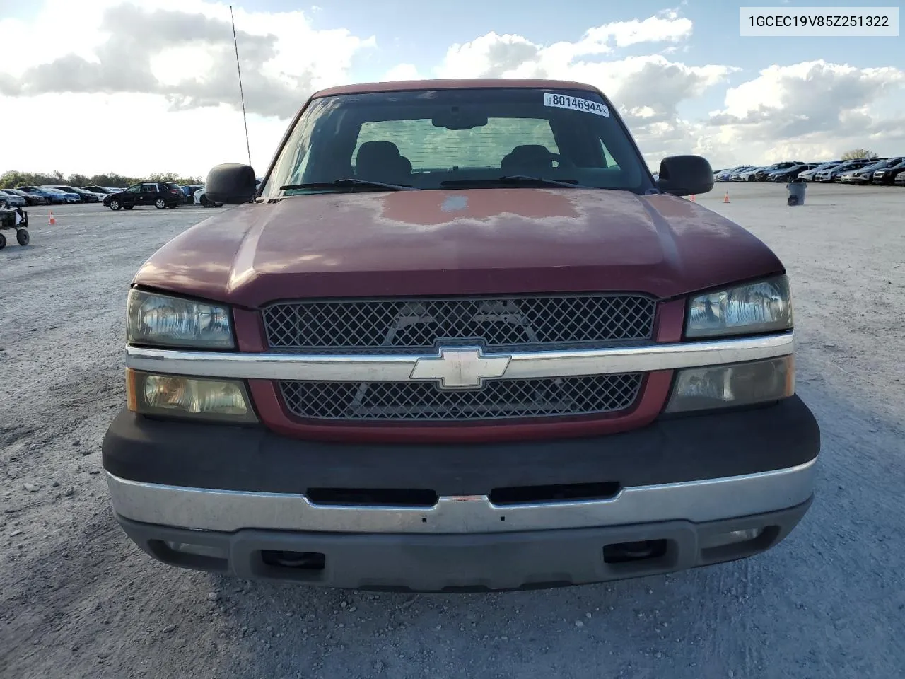 2005 Chevrolet Silverado C1500 VIN: 1GCEC19V85Z251322 Lot: 80146944