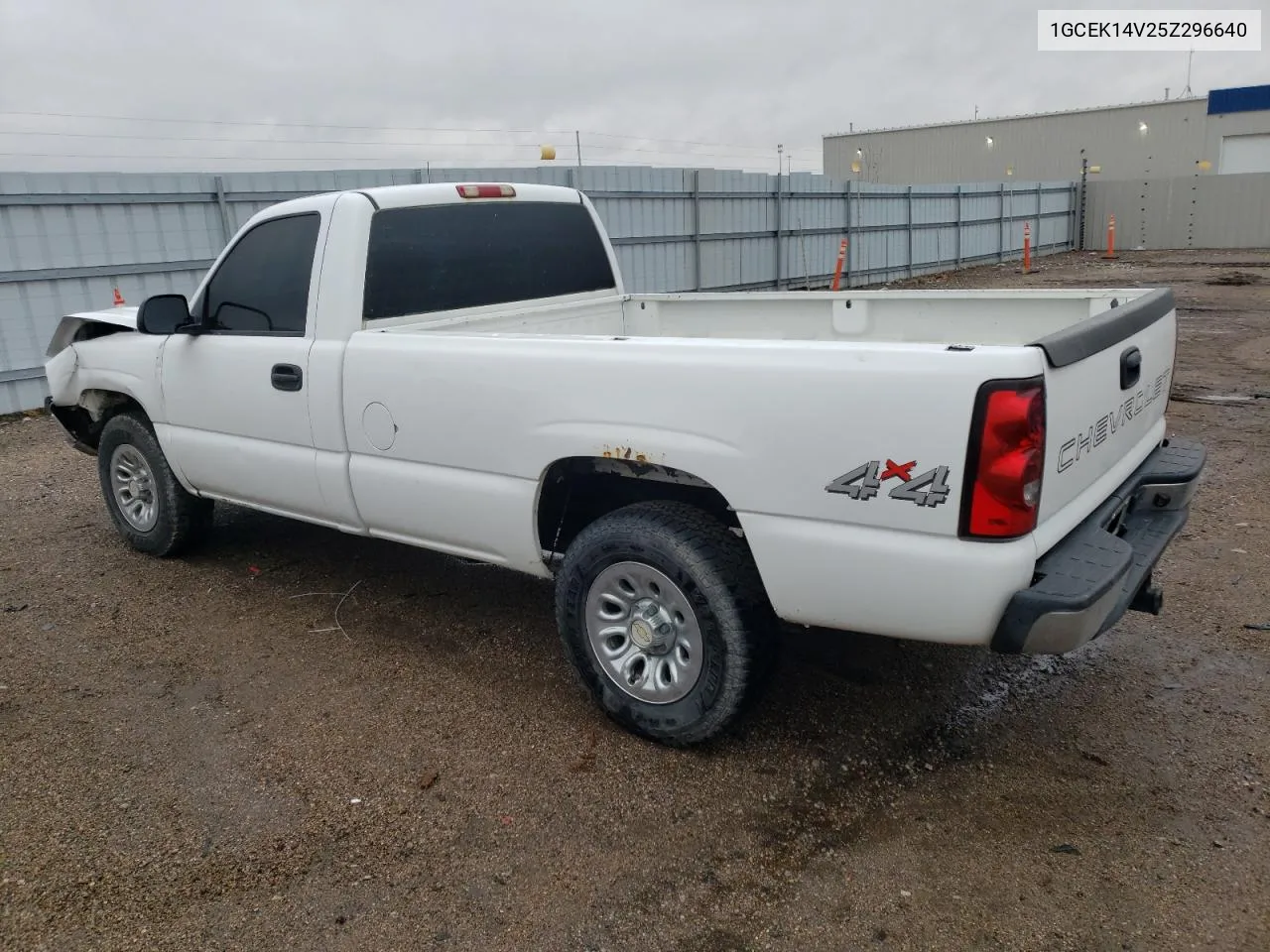 2005 Chevrolet Silverado K1500 VIN: 1GCEK14V25Z296640 Lot: 80655364