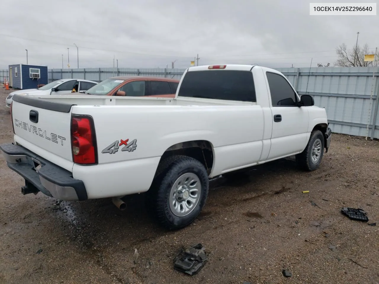 2005 Chevrolet Silverado K1500 VIN: 1GCEK14V25Z296640 Lot: 80655364