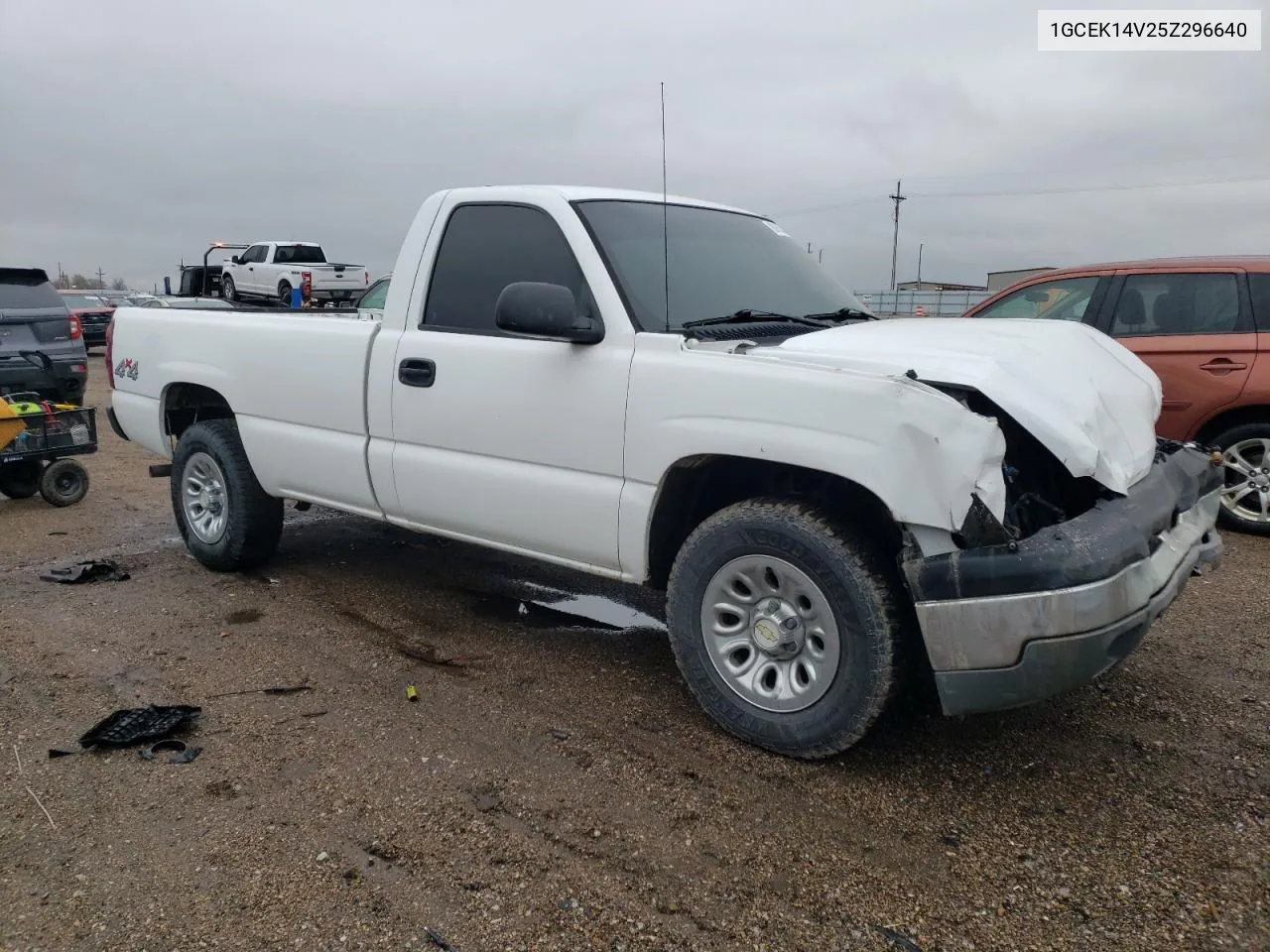 2005 Chevrolet Silverado K1500 VIN: 1GCEK14V25Z296640 Lot: 80655364