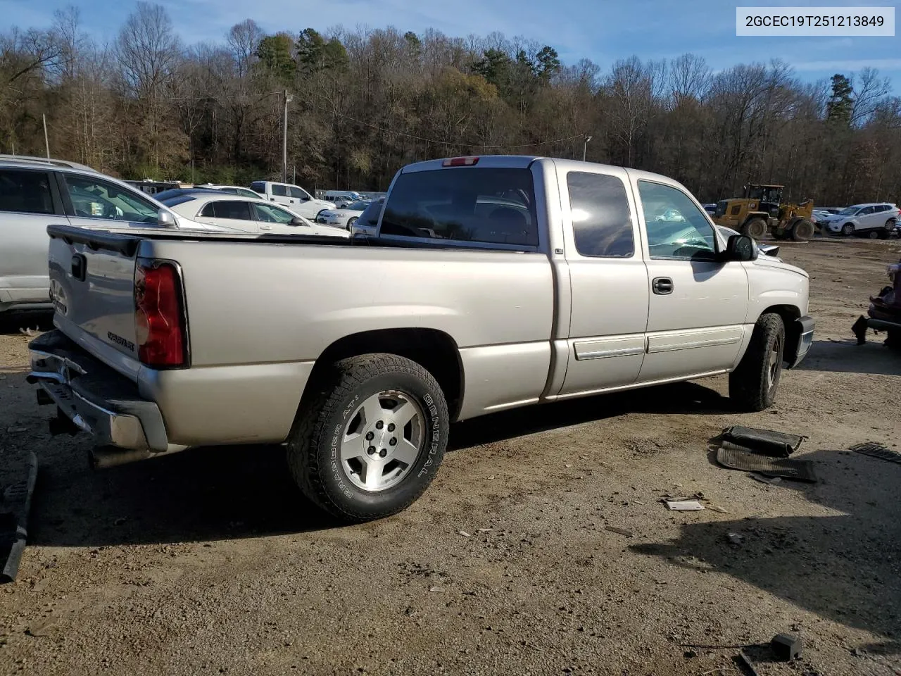 2005 Chevrolet Silverado C1500 VIN: 2GCEC19T251213849 Lot: 80788873