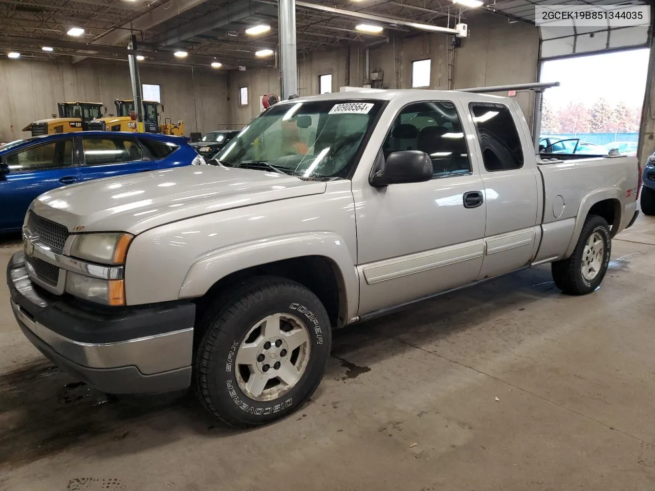 2005 Chevrolet Silverado K1500 VIN: 2GCEK19B851344035 Lot: 80908564