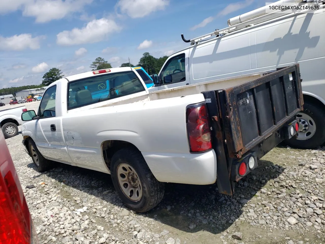 2006 Chevrolet Silverado C1500 VIN: 1GCEC14X06Z149636 Lot: 59749904