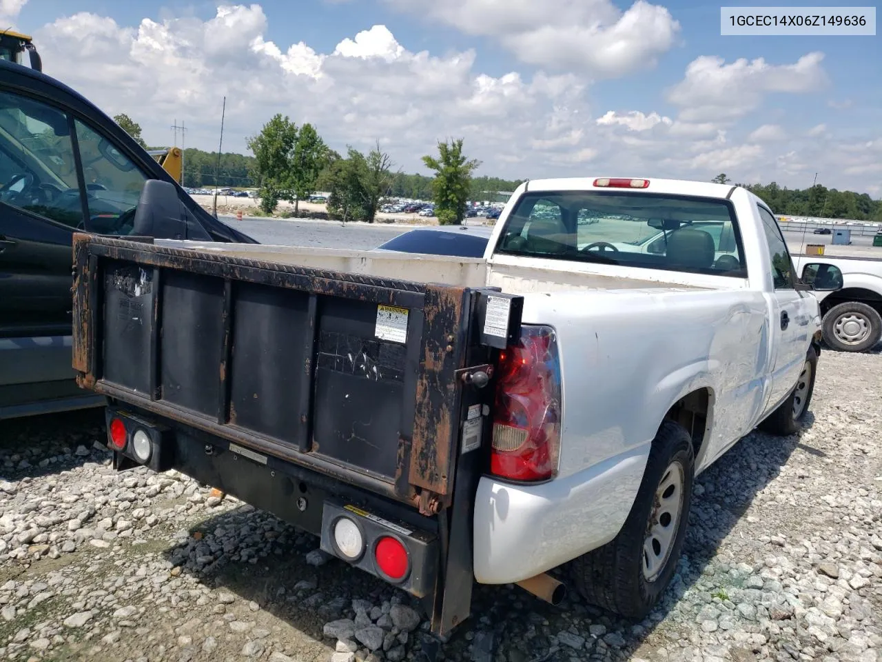 2006 Chevrolet Silverado C1500 VIN: 1GCEC14X06Z149636 Lot: 59749904