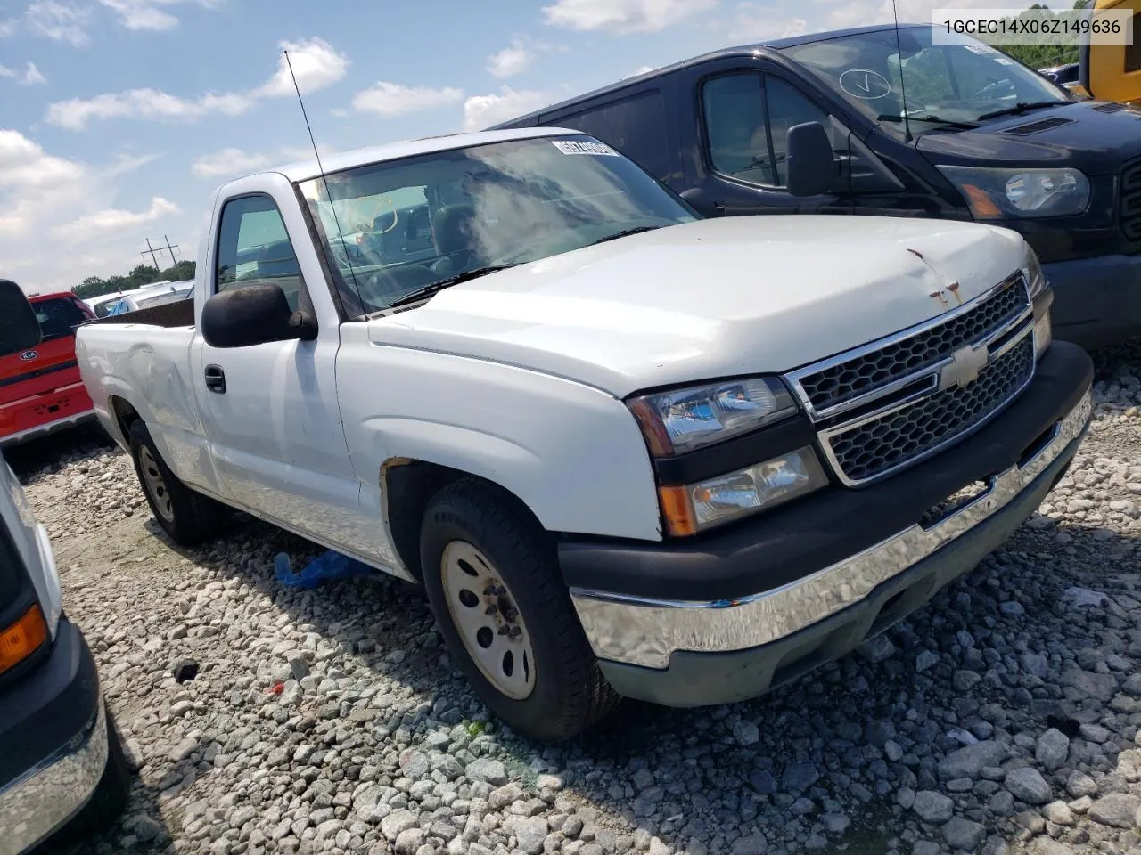 2006 Chevrolet Silverado C1500 VIN: 1GCEC14X06Z149636 Lot: 59749904