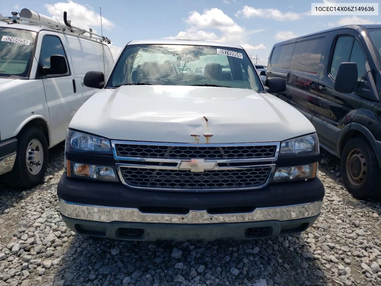 2006 Chevrolet Silverado C1500 VIN: 1GCEC14X06Z149636 Lot: 59749904