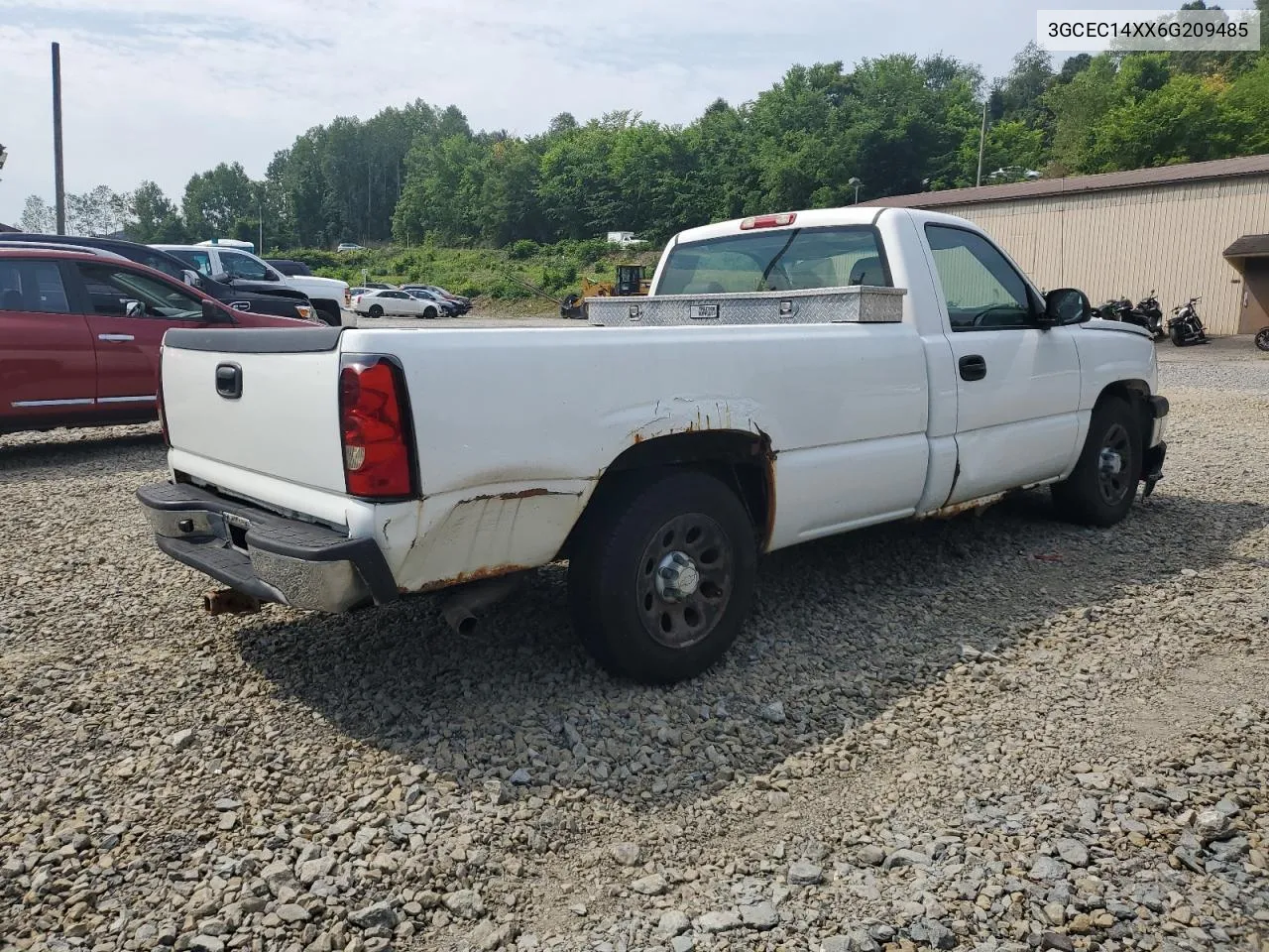 2006 Chevrolet Silverado C1500 VIN: 3GCEC14XX6G209485 Lot: 60070884