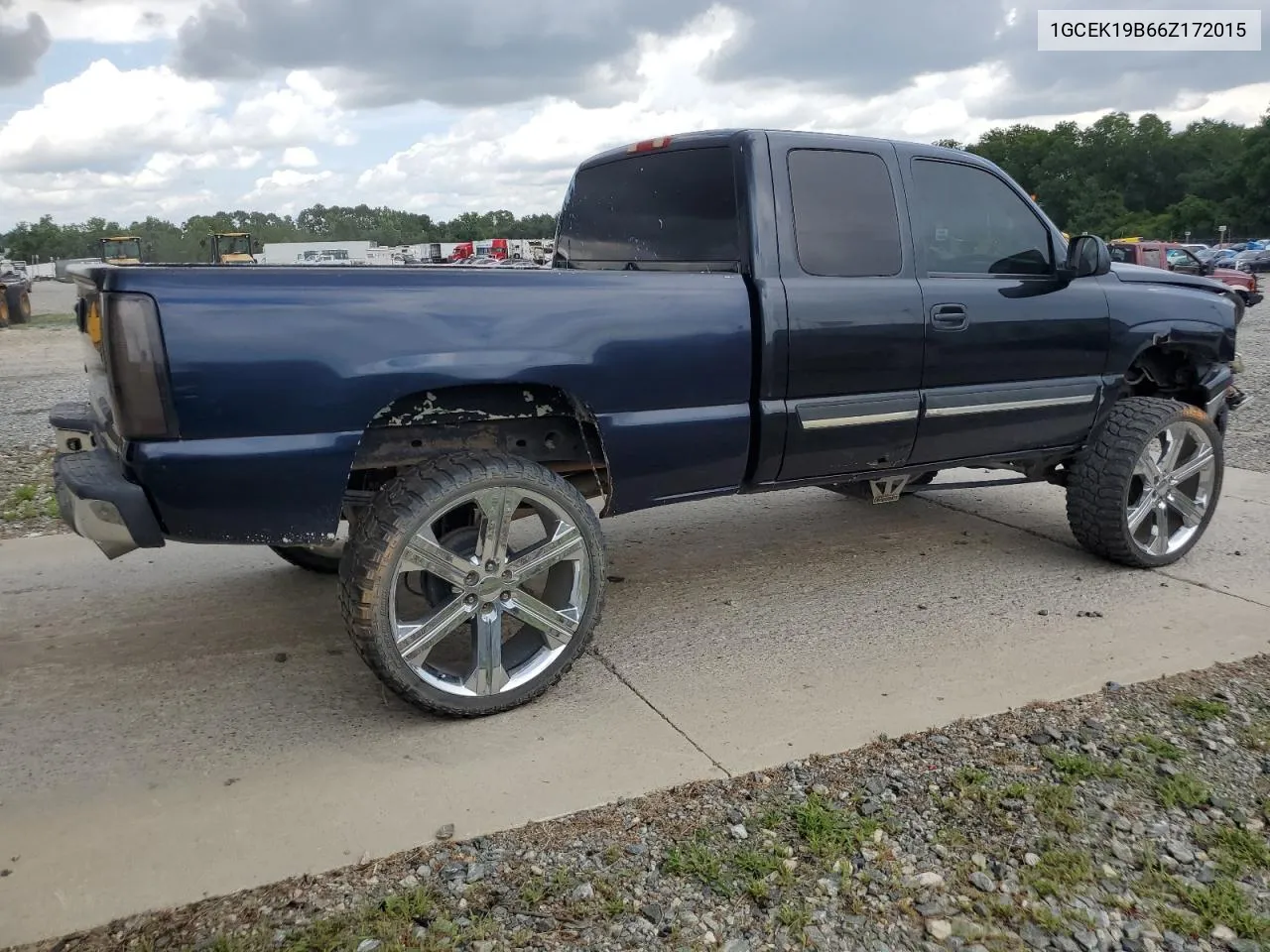 2006 Chevrolet Silverado K1500 VIN: 1GCEK19B66Z172015 Lot: 62243044