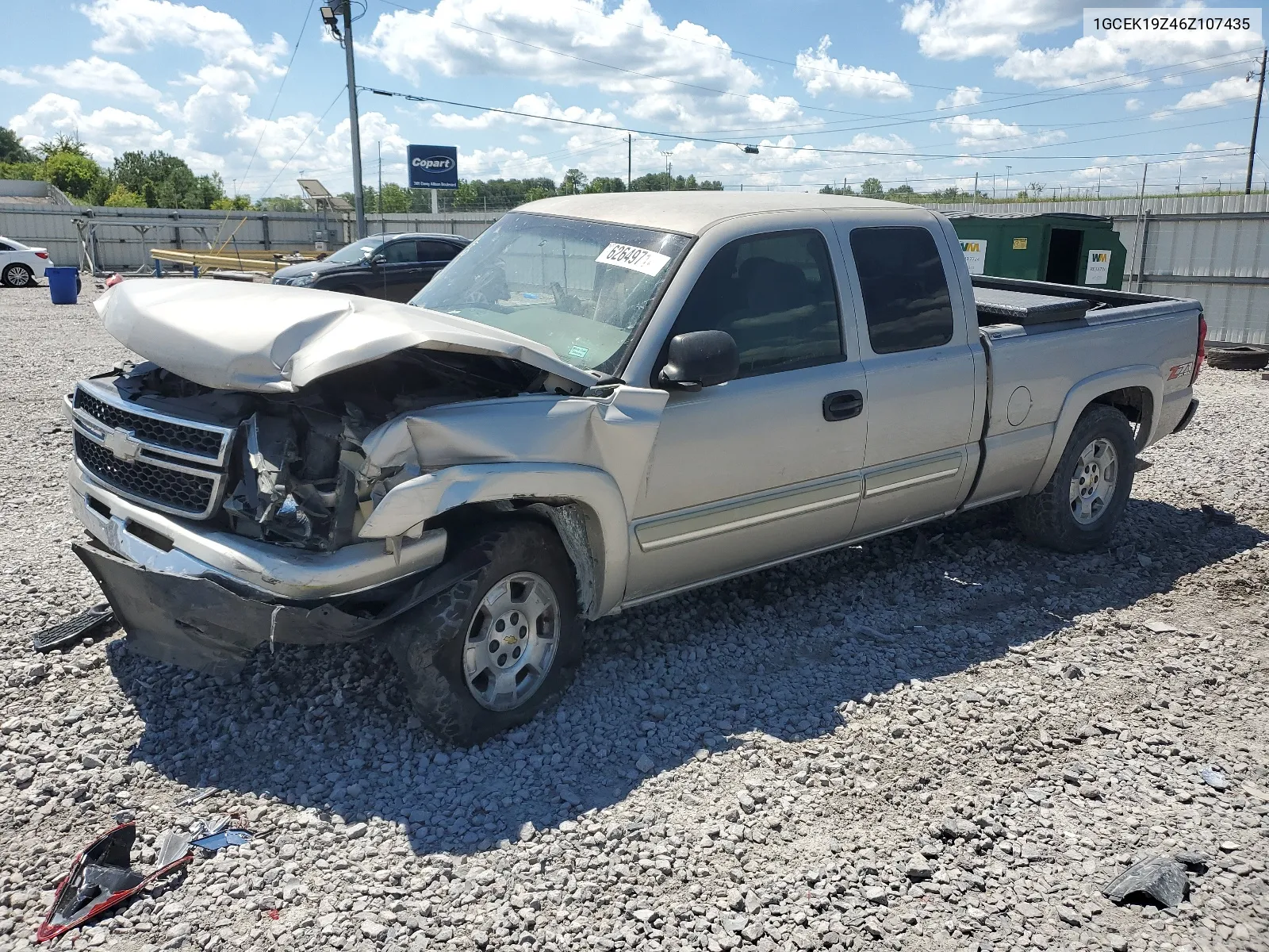 2006 Chevrolet Silverado K1500 VIN: 1GCEK19Z46Z107435 Lot: 62649714