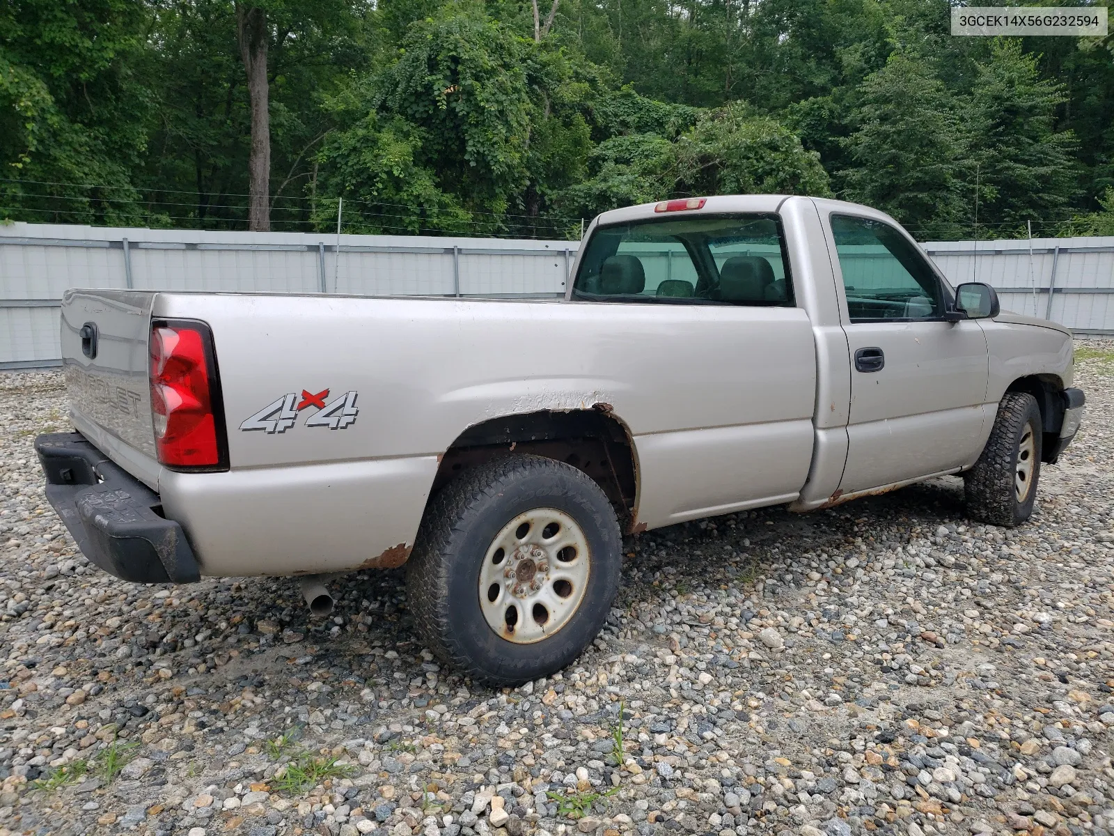 2006 Chevrolet Silverado K1500 VIN: 3GCEK14X56G232594 Lot: 64507464