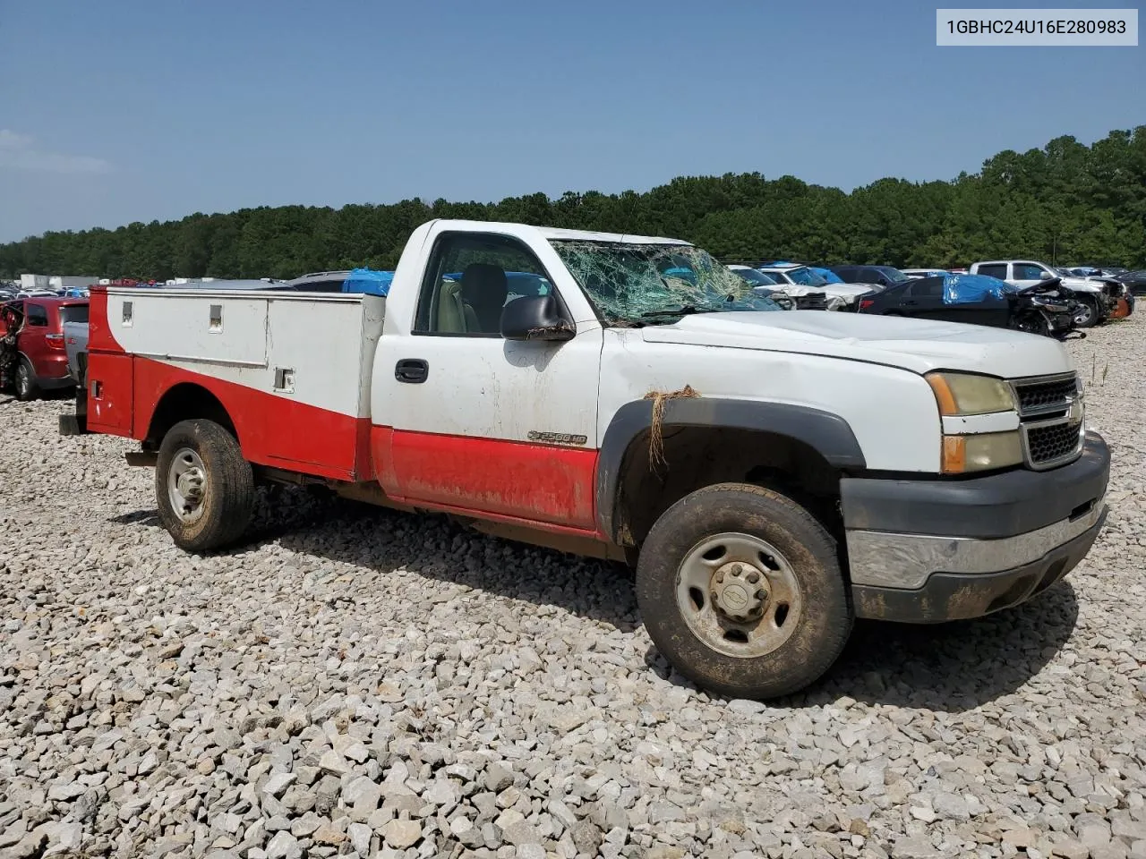 2006 Chevrolet Silverado C2500 Heavy Duty VIN: 1GBHC24U16E280983 Lot: 65162884