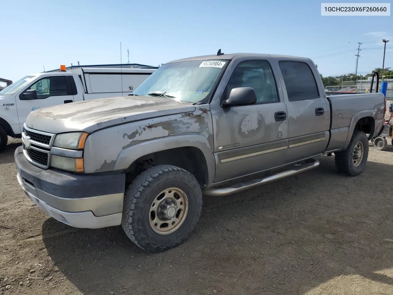 2006 Chevrolet Silverado C2500 Heavy Duty VIN: 1GCHC23DX6F260660 Lot: 66250984