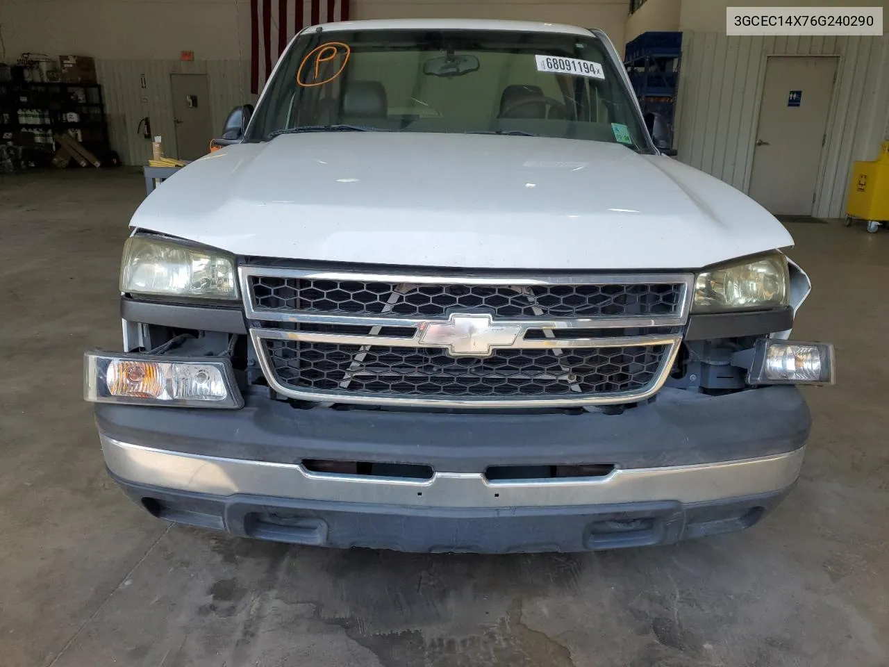 2006 Chevrolet Silverado C1500 VIN: 3GCEC14X76G240290 Lot: 68091194