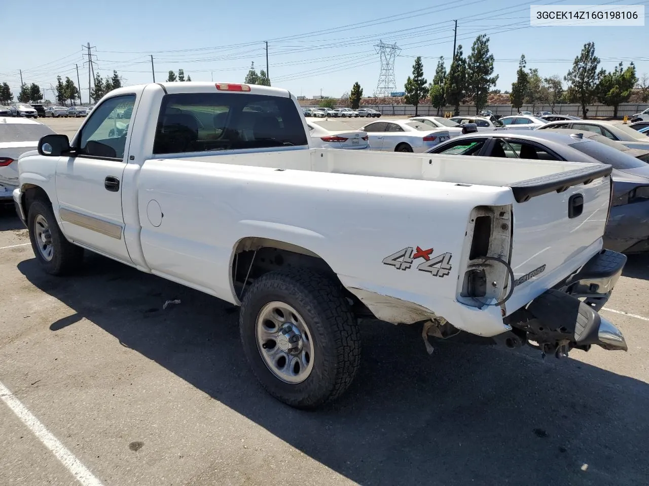 2006 Chevrolet Silverado K1500 VIN: 3GCEK14Z16G198106 Lot: 68331134