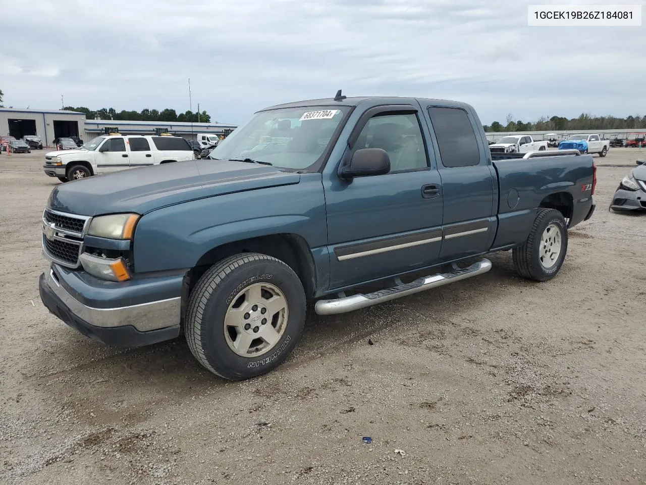 2006 Chevrolet Silverado K1500 VIN: 1GCEK19B26Z184081 Lot: 68371704