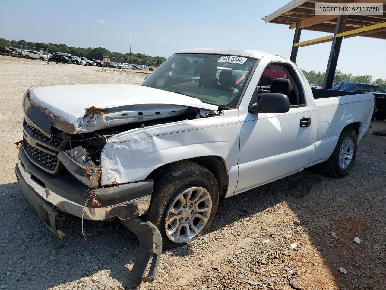 2006 Chevrolet Silverado C1500 VIN: 1GCEC14X16Z117858 Lot: 68378344