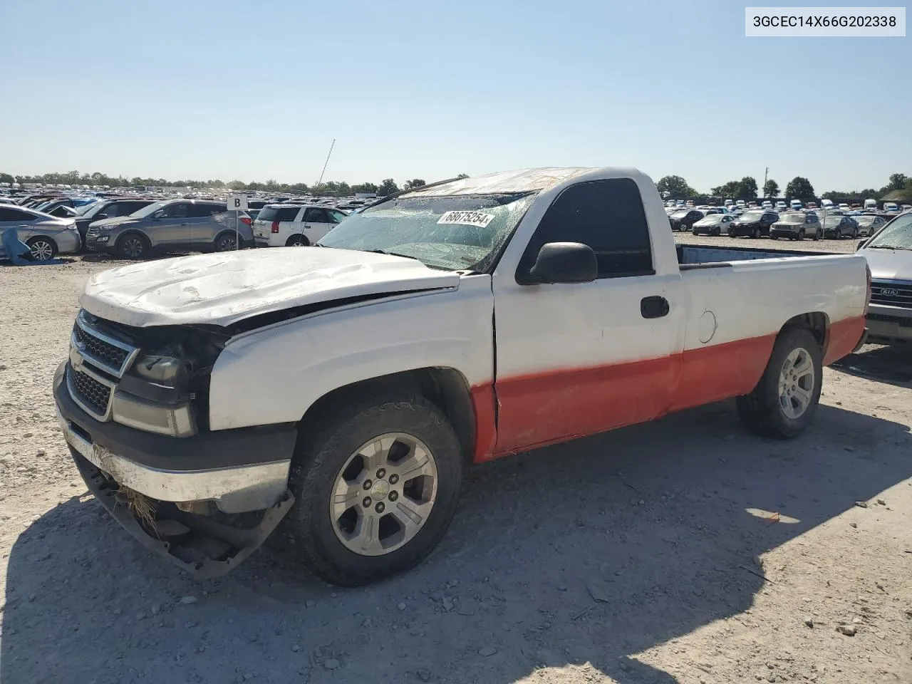 2006 Chevrolet Silverado C1500 VIN: 3GCEC14X66G202338 Lot: 68675254