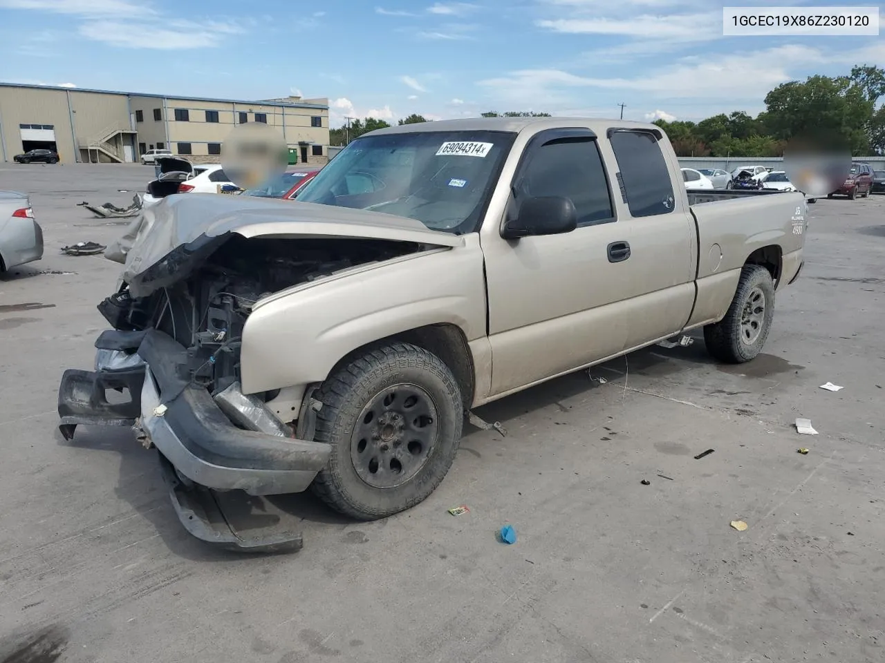 2006 Chevrolet Silverado C1500 VIN: 1GCEC19X86Z230120 Lot: 69094314